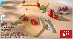 ALDI Crofton 3-pack bamboe snijplanken aanbieding