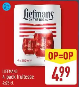 ALDI Liefmans 4-pack fruitesse aanbieding