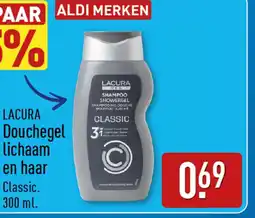 ALDI Lacura douchegel lichaam en haar aanbieding