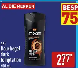 ALDI Axe douchegel dark temptation aanbieding