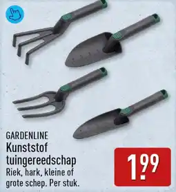 ALDI Gardenline kunststof tuingereedschap aanbieding