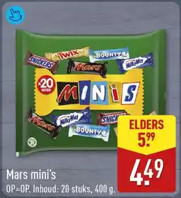 ALDI Mixed mars mini's aanbieding
