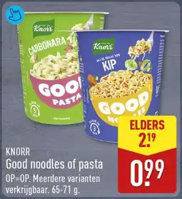 ALDI Knorr Good noodles of pasta aanbieding
