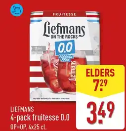 ALDI Liefmans 4-pack fruitesse 0.0 aanbieding
