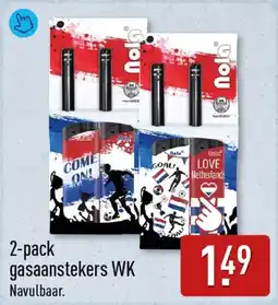 ALDI 2-pack gasaanstekers WK aanbieding