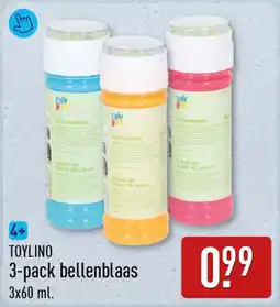 ALDI Toylino 3-pack bellenblaas aanbieding