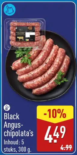 ALDI Black Angus Chipolata's aanbieding