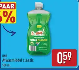 ALDI UNA Afwasmiddel classic aanbieding