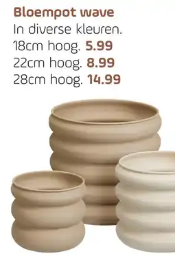 Coppelmans Bloempot Wave aanbieding