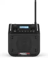 Bol.com PerfectPro DABPRO Bouwplaats Radio - DAB+ - FM - Bluetooth - Oplaadbaar - Zwart - DPR2 aanbieding