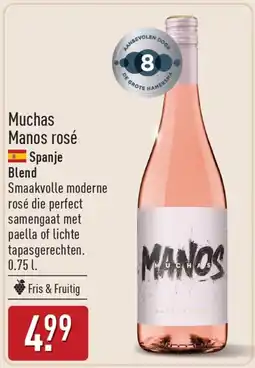 ALDI Muchas Manos rosé aanbieding