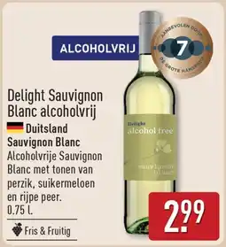 ALDI Delight Sauvignon Blanc alcoholvrij aanbieding