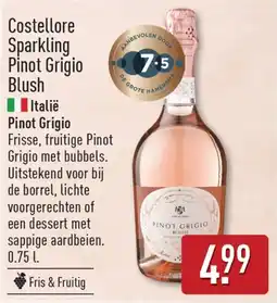 ALDI Costellore Sparkling Pinot Grigio Blush aanbieding