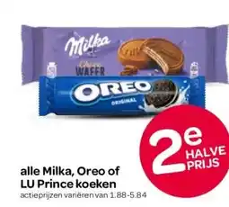Spar alle Milka, Oreo of LU Prince koeken aanbieding