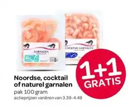 Spar Noordse, cocktail of naturel garnalen aanbieding