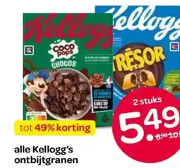 Spar alle Kellogg's ontbijtgranen aanbieding