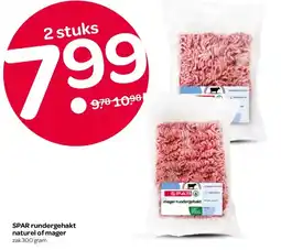 Spar SPAR rundergehakt naturel of mager aanbieding