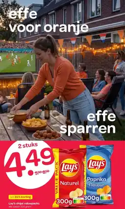 Spar Lay's chips valuepacks aanbieding