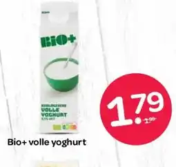Spar Bio+ volle yoghurt aanbieding