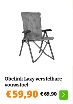 Obelink Obelink Lazy verstelbare vouwstoel aanbieding