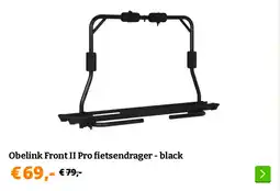Obelink Obelink Front II Pro fietsendrager - black aanbieding