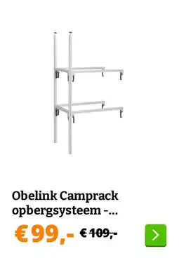 Obelink Obelink Camprack opbergsysteem - uitbreidingspakket aanbieding