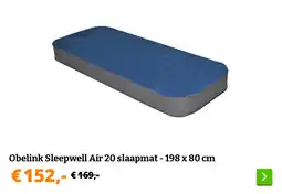 Obelink Obelink Sleepwell Air 20 slaapmat - 198 x 80 cm aanbieding