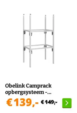 Obelink Obelink Camprack opbergsysteem - basispakket aanbieding