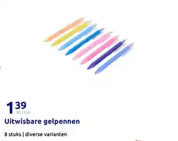 Action Uitwisbare gelpennen aanbieding