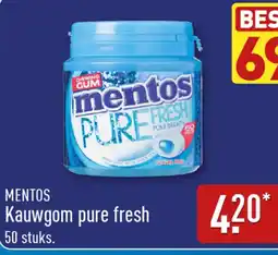 ALDI Mentos Kauwgom pure fresh aanbieding