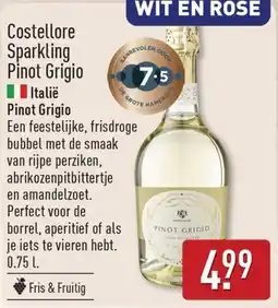 ALDI Costellore Sparkling Pinot Grigio aanbieding