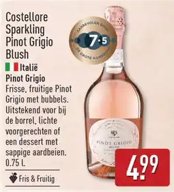 ALDI Costellore Sparkling Pinot Grigio Blush aanbieding