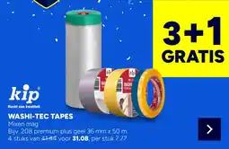 BOUWMAAT Kip Washi-tec tapes aanbieding
