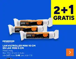 BOUWMAAT Anza Pro Lakviltroller mini 10 cm en lak mini 5 cm aanbieding
