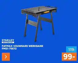 BOUWMAAT Stanley fatmax vouwbare werkbank FMS1-75672 aanbieding