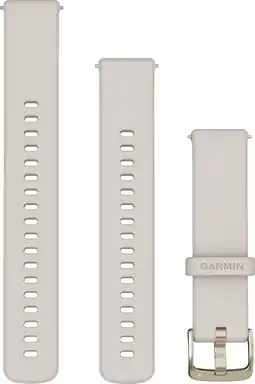 Coolblue Garmin Siliconen Bandje Crème/Goud 18mm aanbieding