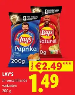 Lidl Lay's aanbieding