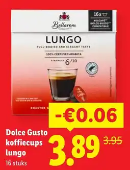 Lidl Dolce Gusto koffiecups lungo aanbieding
