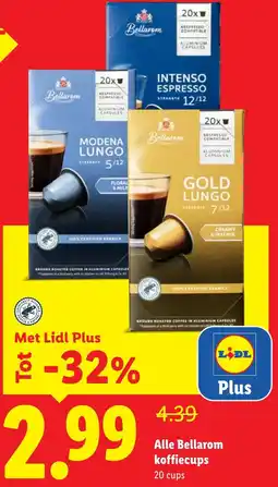 Lidl Alle Bellarom koffiecups aanbieding