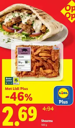 Lidl Shoarma aanbieding