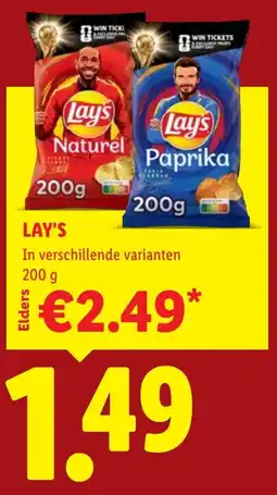 Lidl Lay's aanbieding