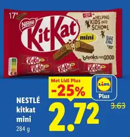 Lidl Nestlé kitkat mini aanbieding