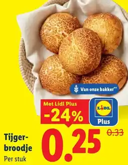 Lidl Tijgerbrood aanbieding