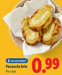Lidl Focaccia brie aanbieding