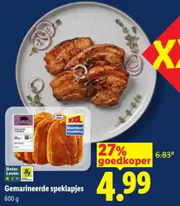 Lidl Gemarineerde speklapjes aanbieding
