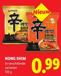 Lidl Nong Shim aanbieding