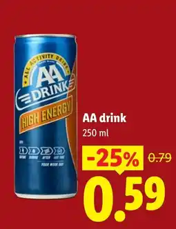 Lidl AA drink aanbieding