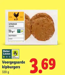 Lidl Voorgegaarde kipburgers aanbieding