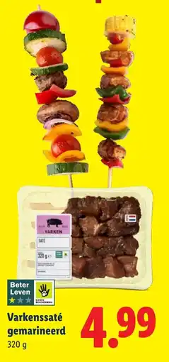 Lidl Varkenssaté gemarineerd aanbieding