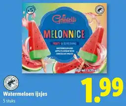 Lidl Watermeloen ijsjes aanbieding